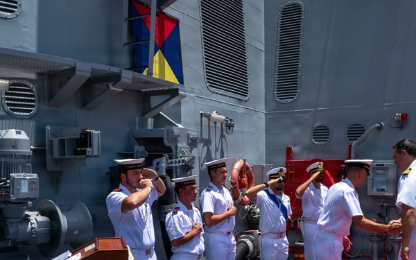 Italian Navy hosts luncheon aboard ITS Giovanni Delle Bande Nere (P434) during RIMPAC 2026