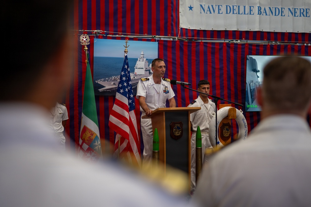 Italian Navy hosts luncheon aboard ITS Giovanni Delle Bande Nere (P434) during RIMPAC 2026
