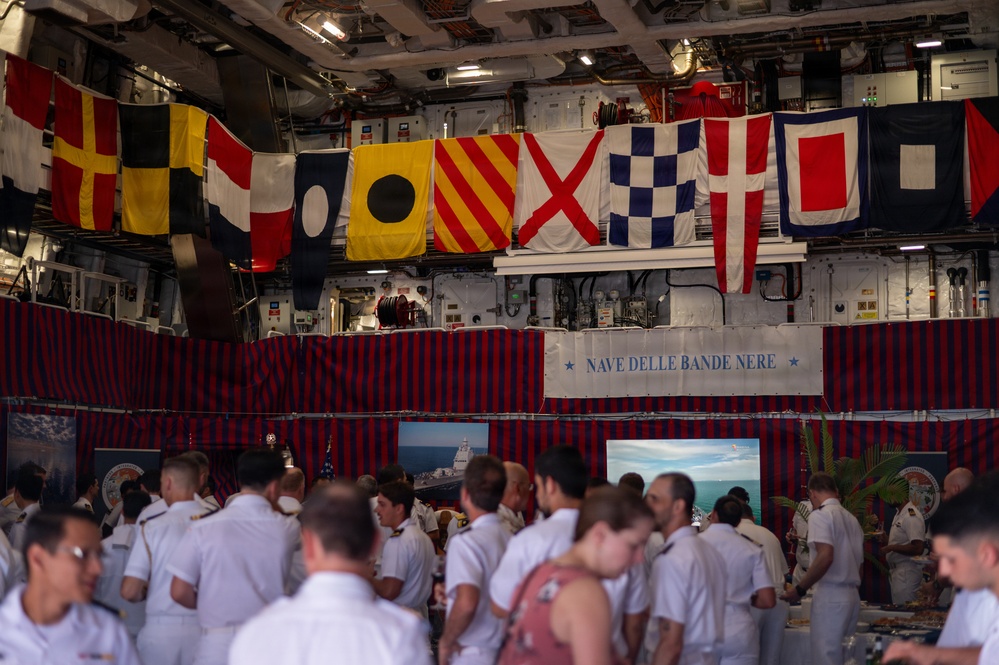 Italian Navy hosts luncheon aboard ITS Giovanni Delle Bande Nere (P434) during RIMPAC 2026