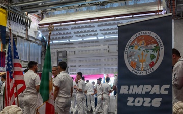 Italian Navy hosts luncheon aboard ITS Giovanni Delle Bande Nere (P434) during RIMPAC 2026