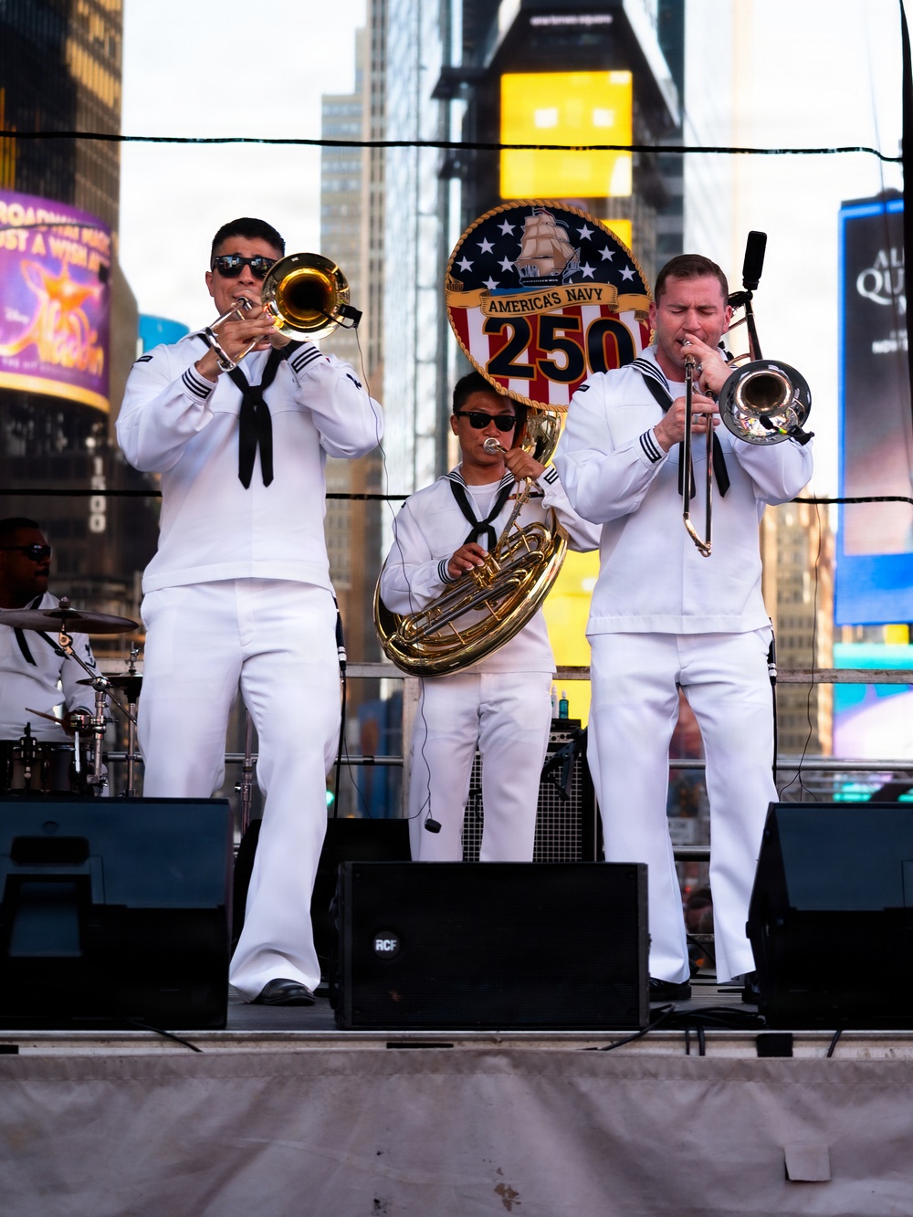 INR 250 USN Band at Times Square