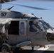 MV-22B Ospreys and MH-60 Seahawk execute embarking procedures on USS Makin Island