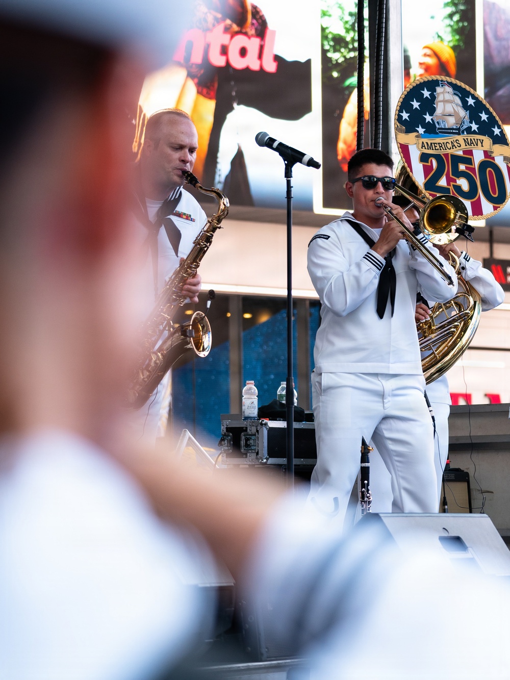 INR 250 USN Band at Times Square