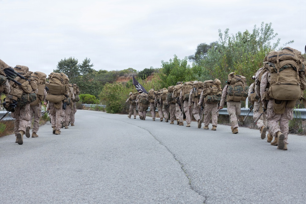 BLT 2/4 conducts a conditioning hike to San Mateo