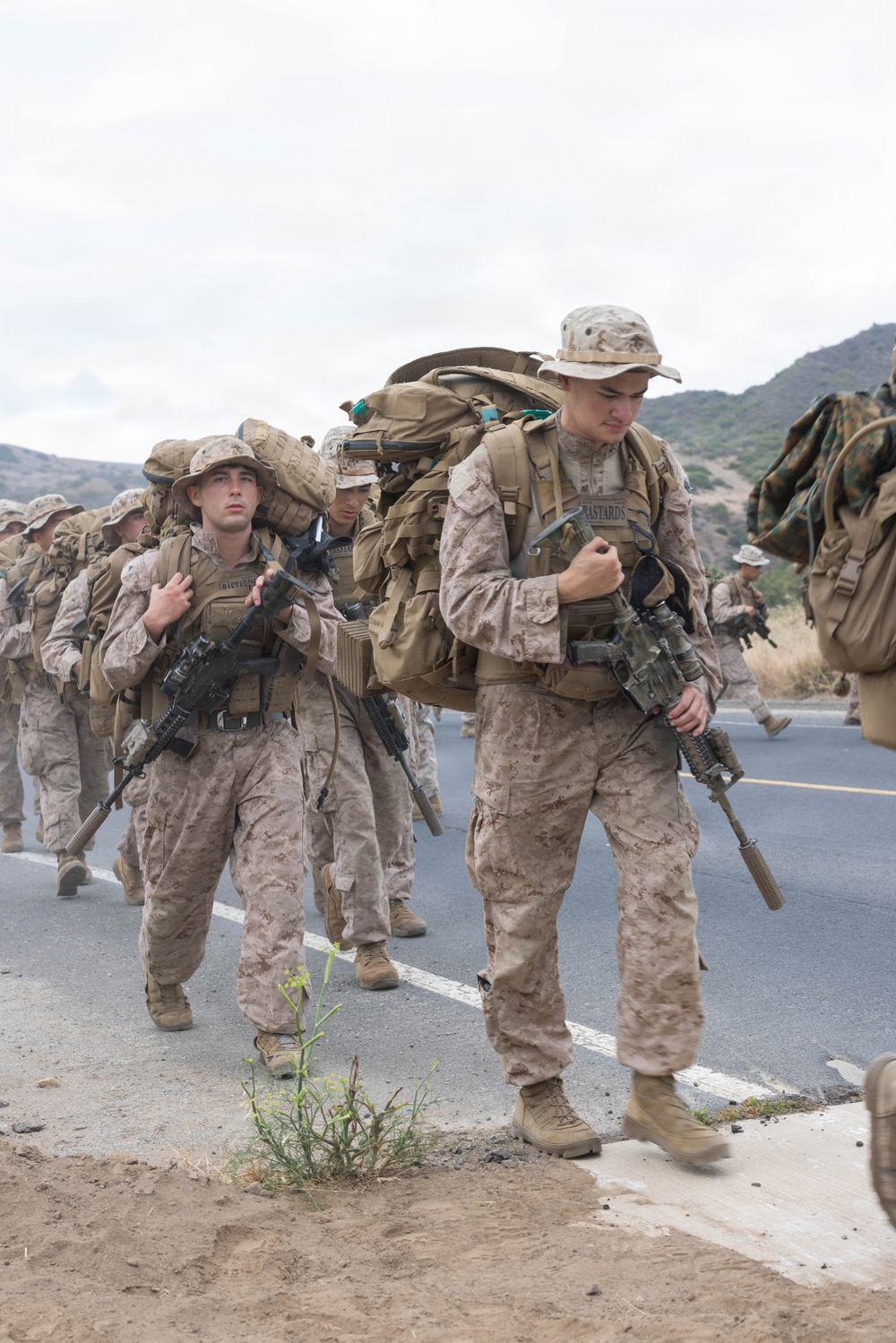 BLT 2/4 conducts a conditioning hike to San Mateo