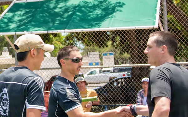 USS Essex and HMNZS Te Mana Sailors Participate in RIMPAC 2026 Tennis Tournament"