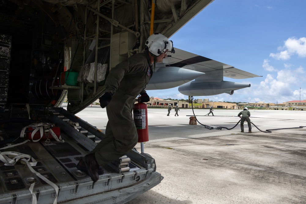 VMGR-152, VMGR-153 refuel VMFA-242 in air, on ground during Valiant Shield 2026