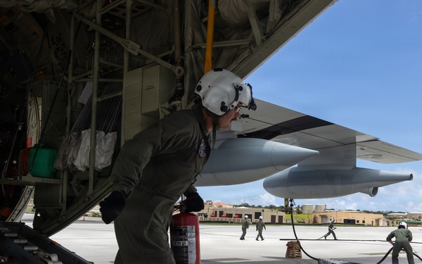 VMGR-152, VMGR-153 refuel VMFA-242 in air, on ground during Valiant Shield 2026