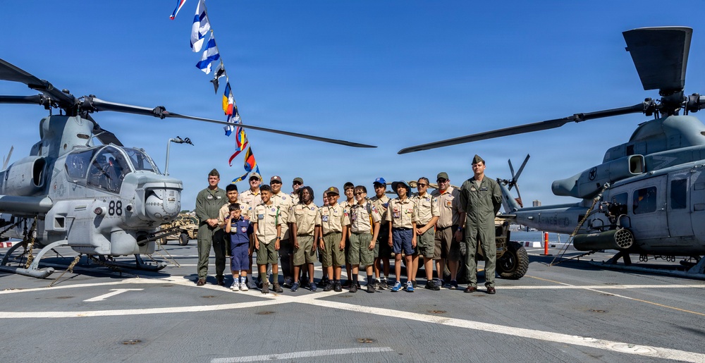 Scouting America Tours USS Arlington