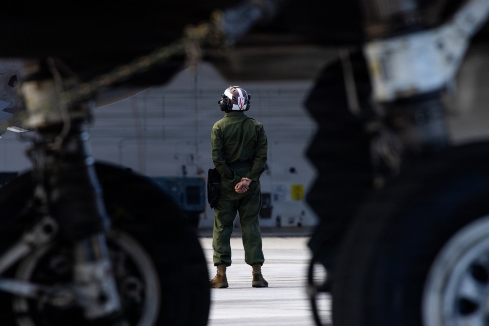 U.S. Marines continue flight operations during Valiant Shield 2026