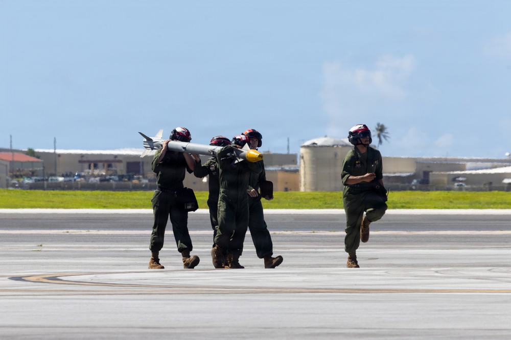 U.S. Marines conclude flight operations during Valiant Shield 2026