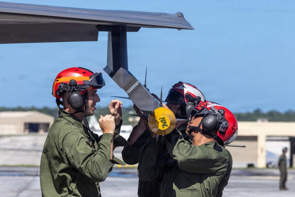 U.S. Marines conclude flight operations during Valiant Shield 2026