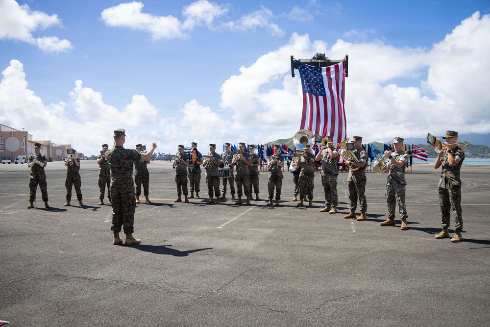 Headquarters Battalion Change of Command Ceremony at MCBH