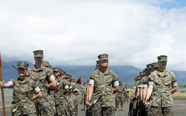 Headquarters Battalion Change of Command Ceremony at MCBH