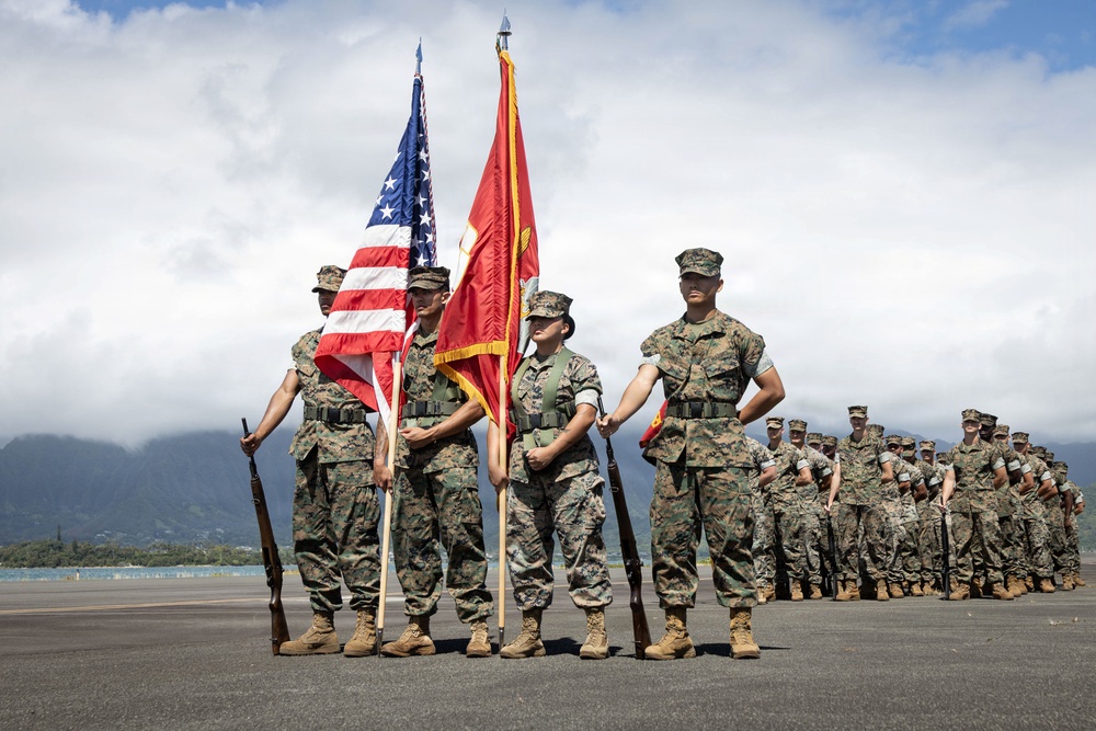 Headquarters Battalion Change of Command Ceremony at MCBH