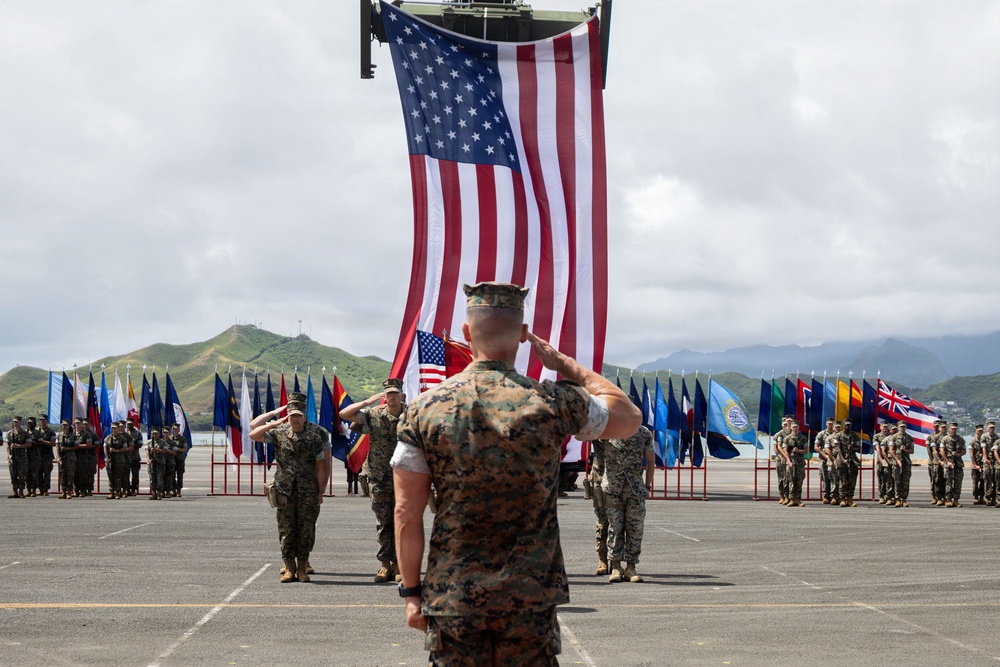 Headquarters Battalion Change of Command Ceremony at MCBH