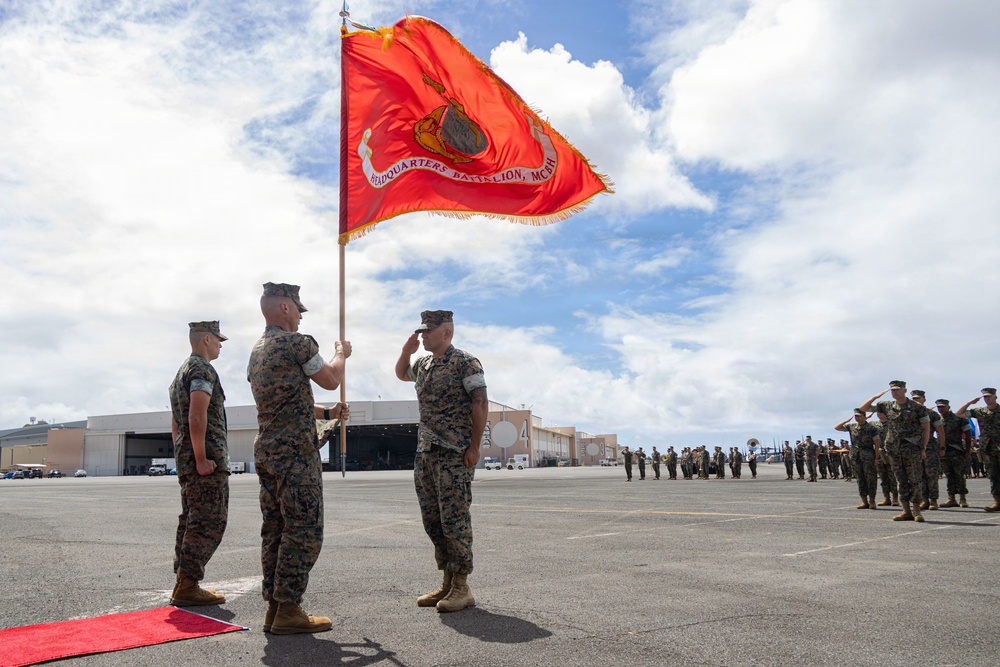 Headquarters Battalion Change of Command Ceremony at MCBH