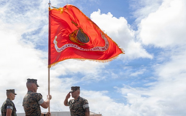 Headquarters Battalion Change of Command Ceremony at MCBH