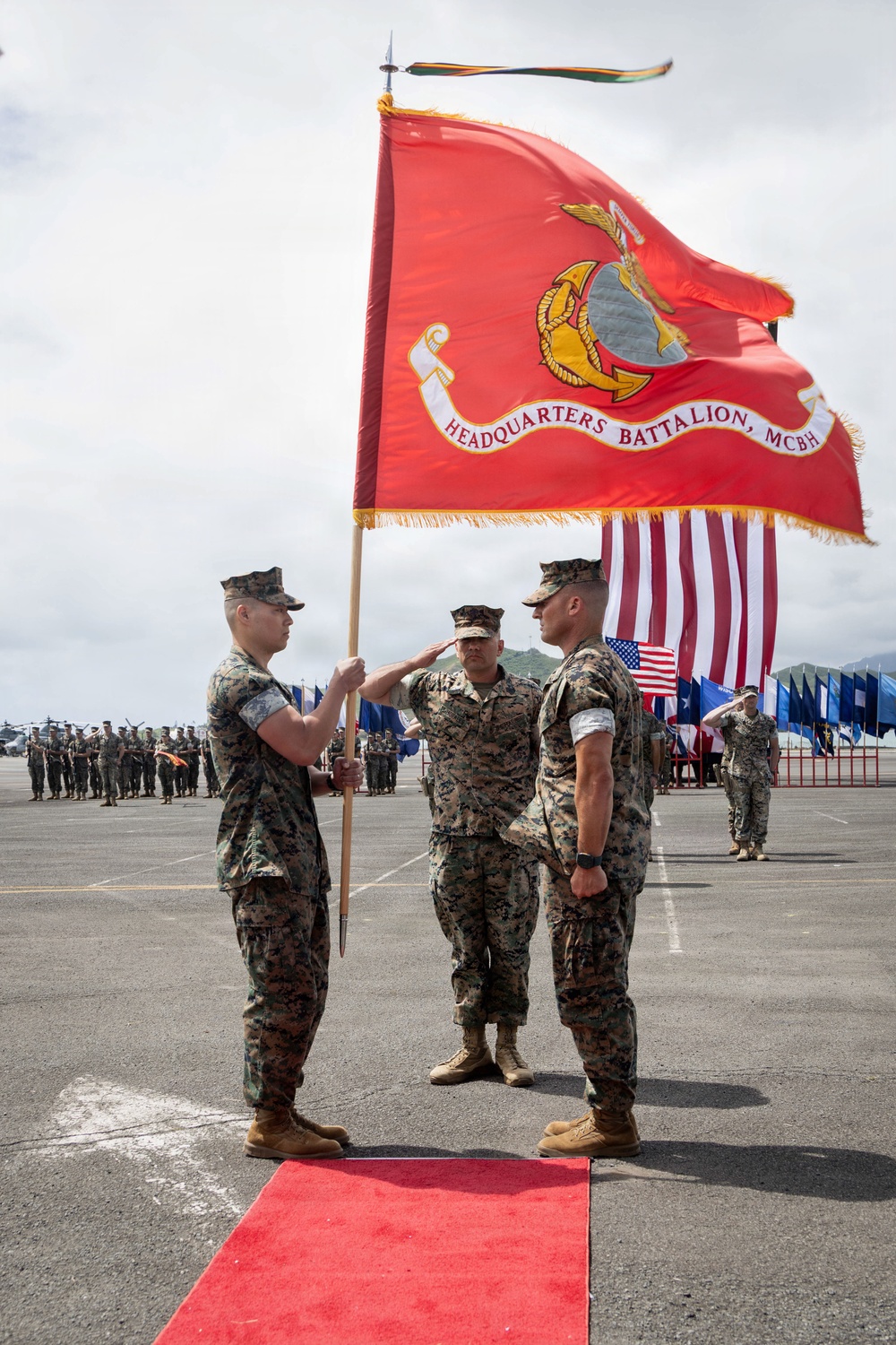 Headquarters Battalion Change of Command Ceremony at MCBH