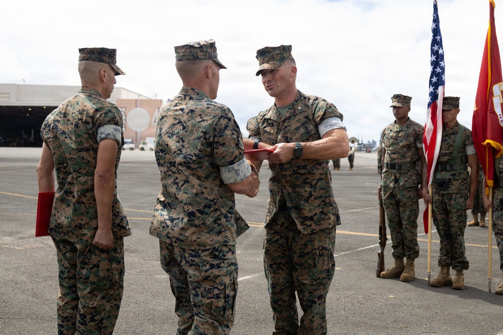 Headquarters Battalion Change of Command Ceremony at MCBH