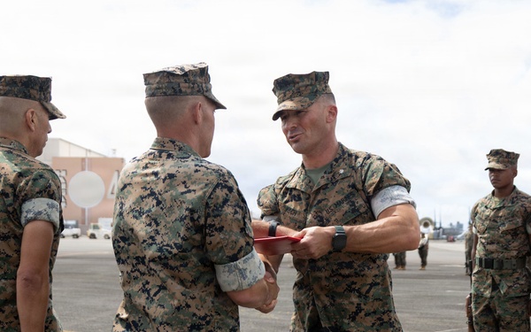 Headquarters Battalion Change of Command Ceremony at MCBH
