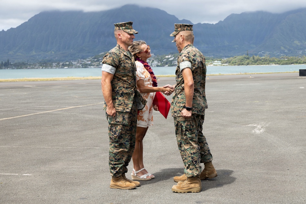 Headquarters Battalion Change of Command Ceremony at MCBH