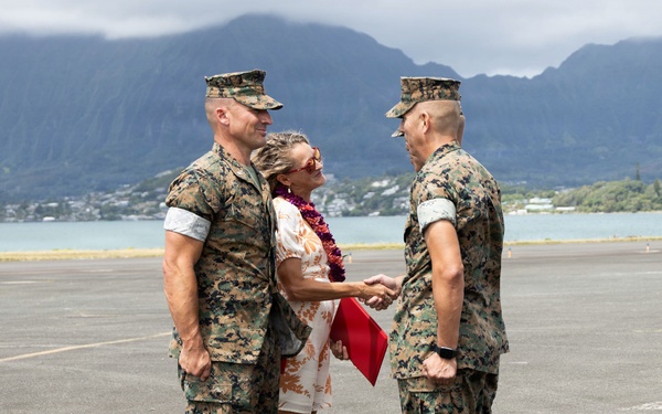 Headquarters Battalion Change of Command Ceremony at MCBH