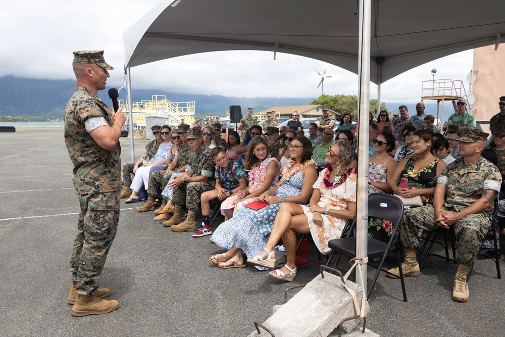 Headquarters Battalion Change of Command Ceremony at MCBH
