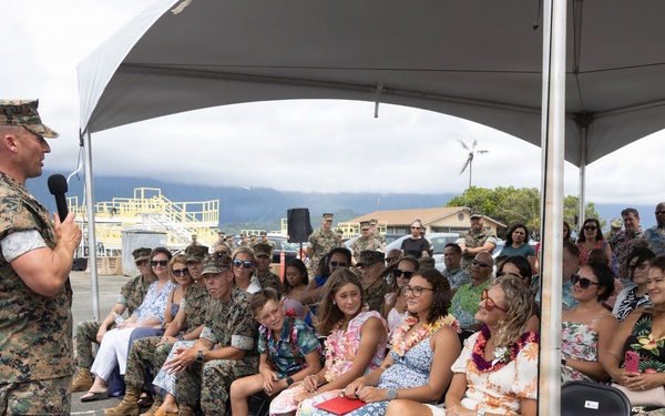 Headquarters Battalion Change of Command Ceremony at MCBH