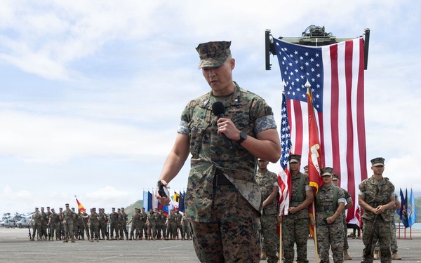 Headquarters Battalion Change of Command Ceremony at MCBH