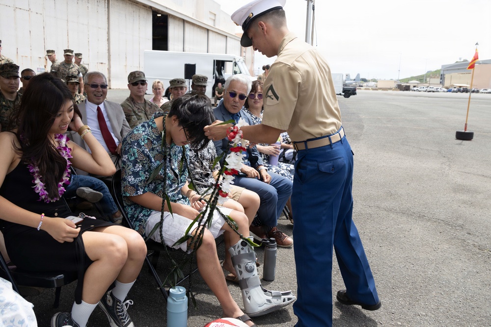Headquarters Battalion Change of Command Ceremony at MCBH