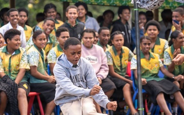 25th Infantry Division Band Visits Schools Across Suva During America 250 Celebration