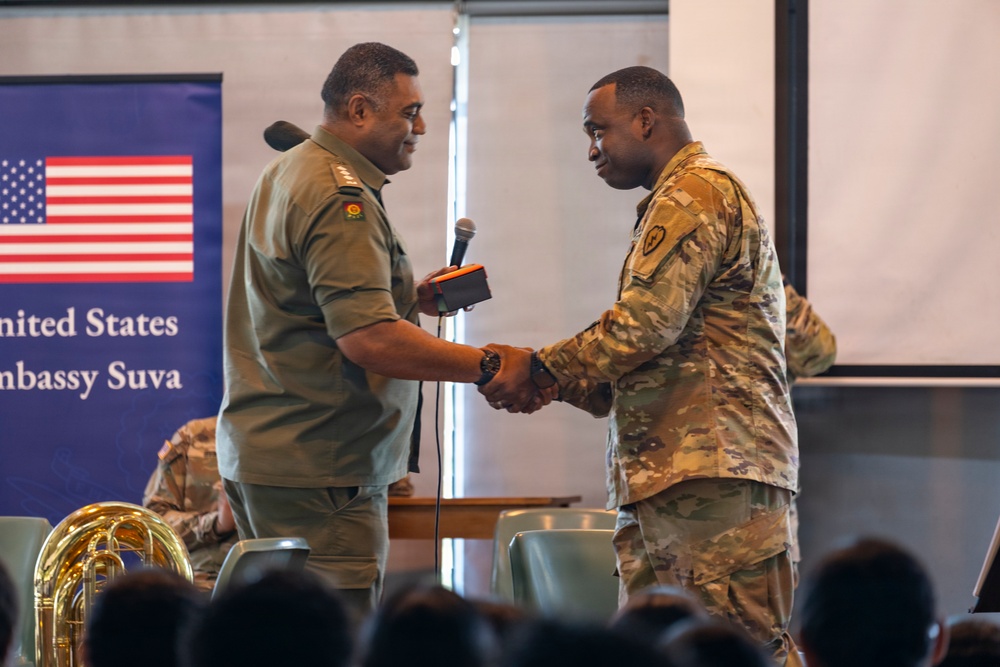 25th Infantry Division Band Visits Schools Across Suva During America 250 Celebration