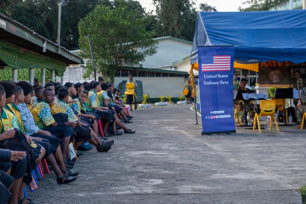 25th Infantry Division Band Visits Schools Across Suva During America 250 Celebration
