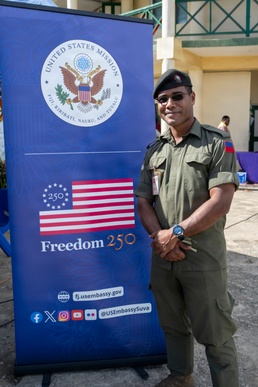25th Infantry Division Band Visits Schools Across Suva During America 250 Celebration