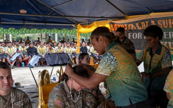 25th Infantry Division Band Visits Schools Across Suva During America 250 Celebration
