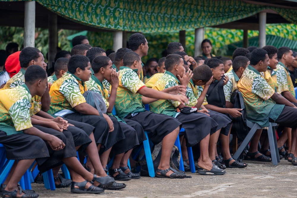 25th Infantry Division Band Visits Schools Across Suva During America 250 Celebration