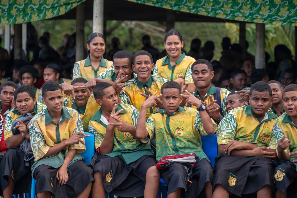 25th Infantry Division Band Visits Schools Across Suva During America 250 Celebration