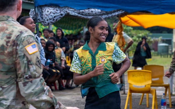 25th Infantry Division Band Visits Schools Across Suva During America 250 Celebration