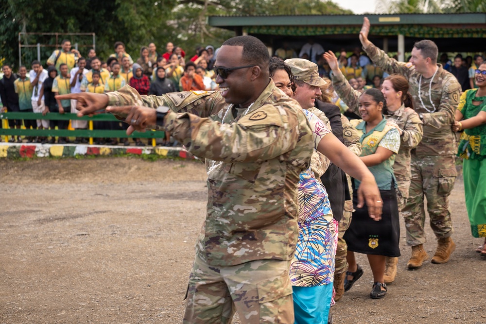 25th Infantry Division Band Visits Schools Across Suva During America 250 Celebration