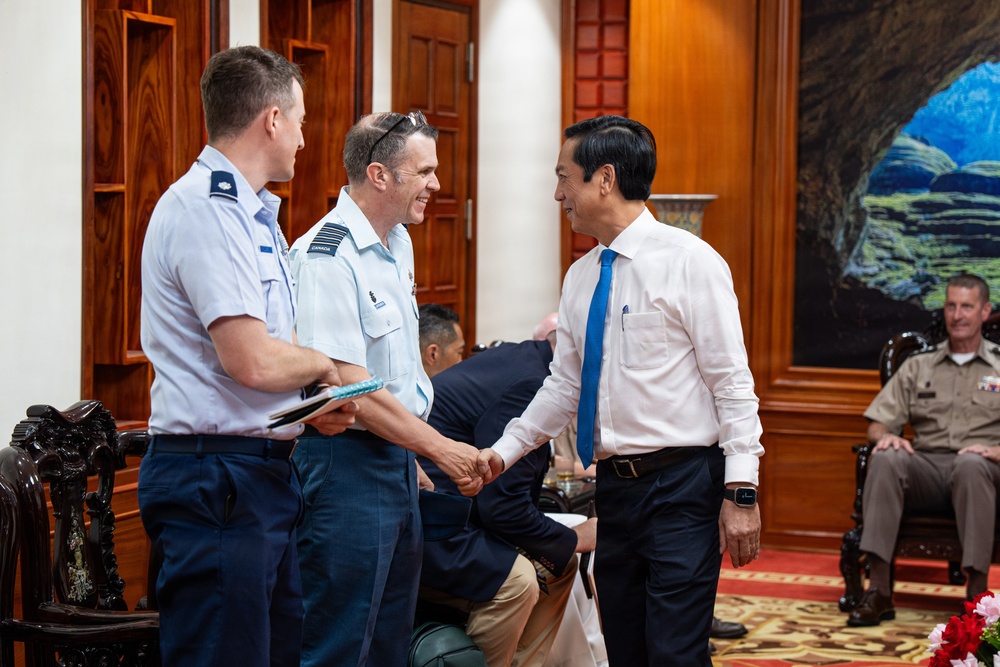 Pacific Partnership 2026 and Pacific Friendship 2026 Conduct Office Call with Vietnamese Armed Forces Officials in Quang Tri, Vietnam