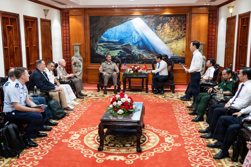 Pacific Partnership 2026 and Pacific Friendship 2026 Conduct Office Call with Vietnamese Armed Forces Officials in Quang Tri, Vietnam
