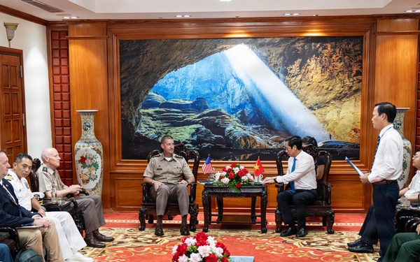 Pacific Partnership 2026 and Pacific Friendship 2026 Conduct Office Call with Vietnamese Armed Forces Officials in Quang Tri, Vietnam