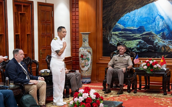 Pacific Partnership 2026 and Pacific Friendship 2026 Conduct Office Call with Vietnamese Armed Forces Officials in Quang Tri, Vietnam