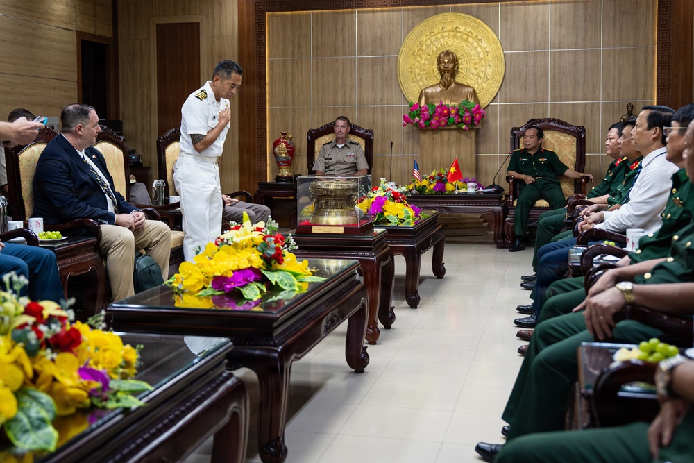 Pacific Partnership 2026 and Pacific Friendship 2026 Conduct Office Call with Vietnamese Armed Forces Officials in Quang Tri, Vietnam