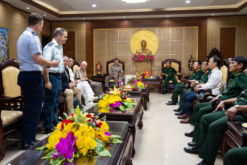 Pacific Partnership 2026 and Pacific Friendship 2026 Conduct Office Call with Vietnamese Armed Forces Officials in Quang Tri, Vietnam