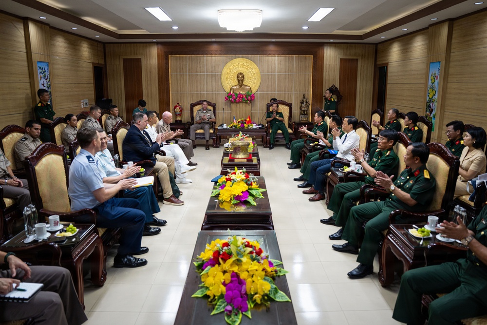 Pacific Partnership 2026 and Pacific Friendship 2026 Conduct Office Call with Vietnamese Armed Forces Officials in Quang Tri, Vietnam