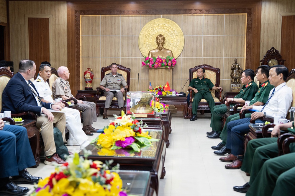 Pacific Partnership 2026 and Pacific Friendship 2026 Conduct Office Call with Vietnamese Armed Forces Officials in Quang Tri, Vietnam