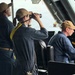 U.S sailors aboard the littoral combat ship USS Billings (LCS 15) conduct a sea and anchor detail as the ship arrives in Willemstad, Curacao, July 3, 2026.