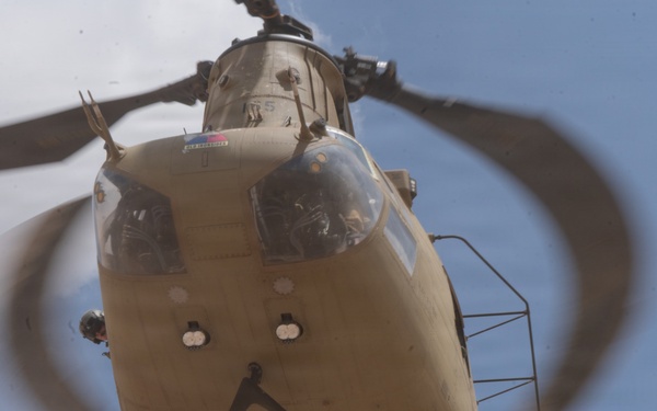 JTF-SB soldiers conduct sling load operation to assist U.S. Border Patrol